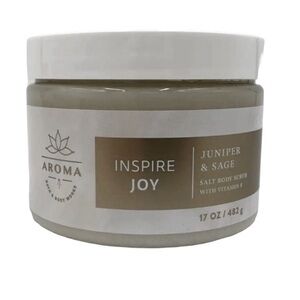 NEW Out of stock online BBW Inspire Joy Juniper & Sage Salt Body Scrub 17oz